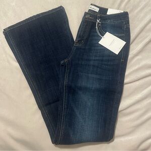 Kancan Dark Mid Rise Flare Jeans - 5/26